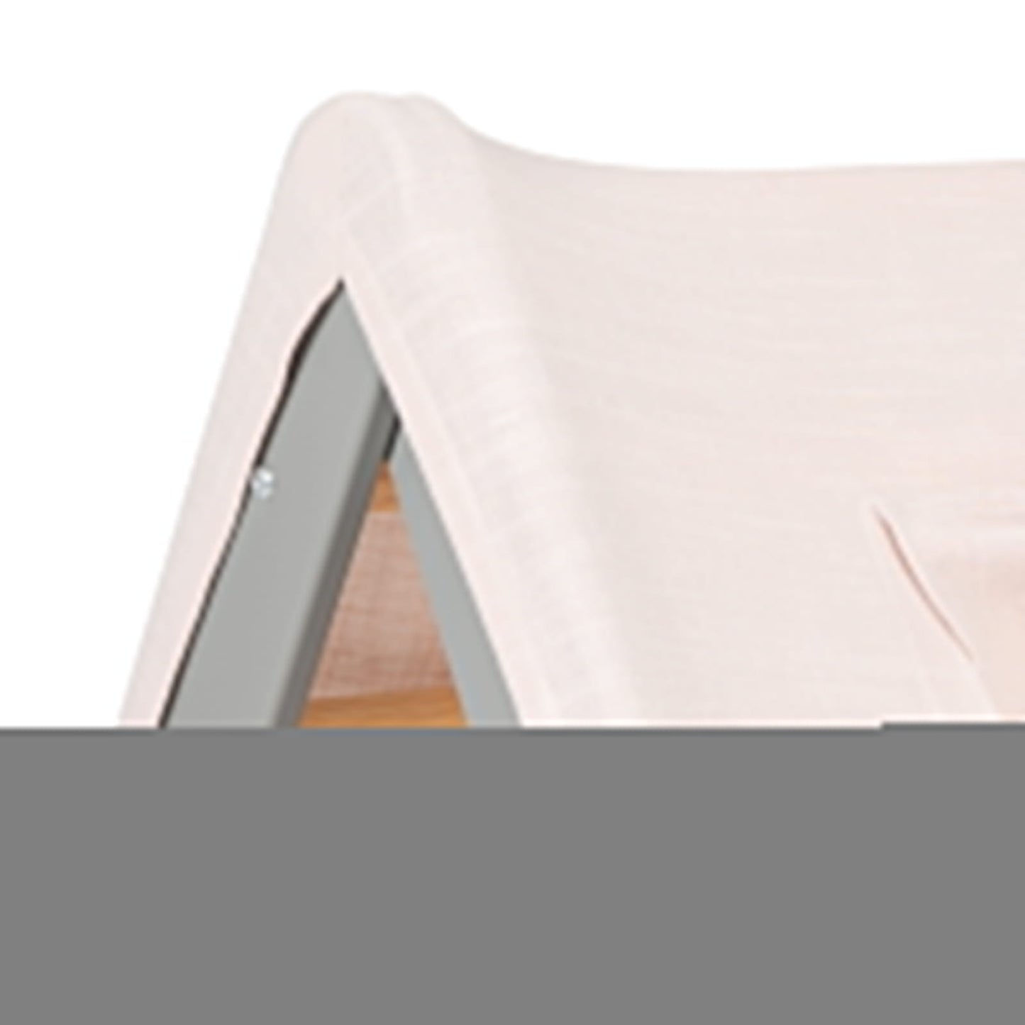 Grey Ladder House With a Pink Cover