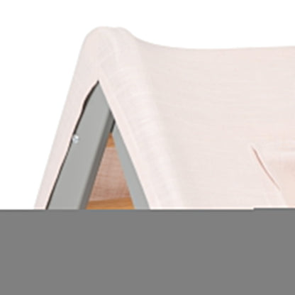 Grey Ladder House With a Pink Cover