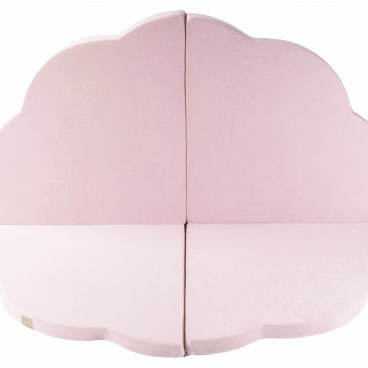 Play Mat for Kids - Cloud Shaped Pink Velvet