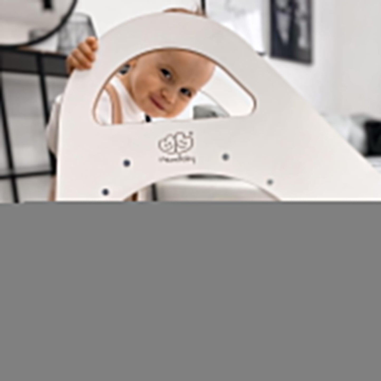 Wooden Indoor Scandi Slide for Children 87x46cm