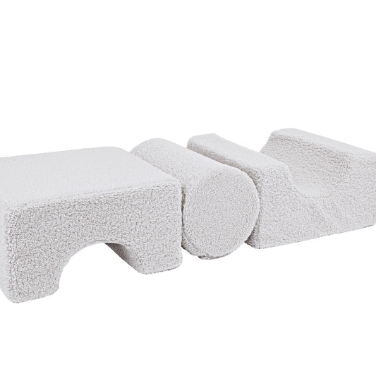 MeowBaby® Bearly Shape Set with 3 Elements - White
